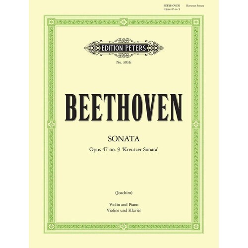Sonata Op 47 No 9 A Min (Softcover Book)
