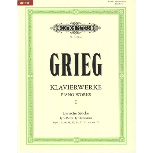 Grieg - Piano Works Vol 1 Complete Lyric Pieces, Edition Peters, Piano Solo, 1 Page
