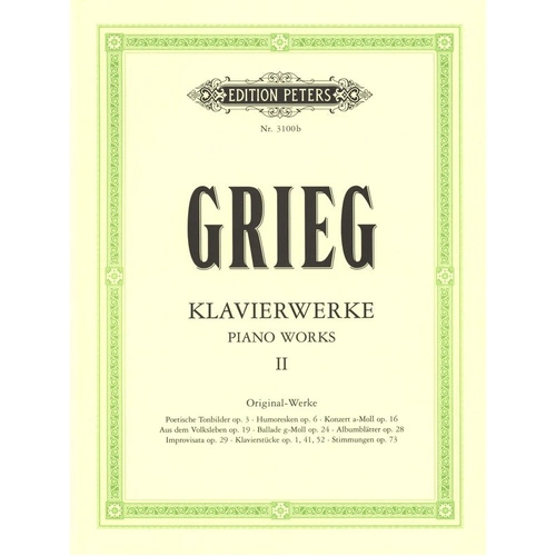 Grieg - Piano Works Vol 2 Miscellaneous Works for Piano Solo by Edition Peters