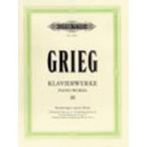 Grieg - Piano Works Vol 3 Miscellaneous Works (Softcover Book)