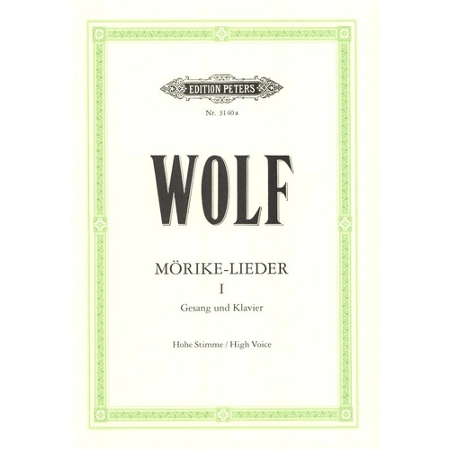 Morike Lieder Book 1 Nos. 1-12 Vocal Score by Hugo Wolf Edition Peters