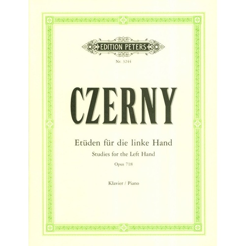 Czerny - 24 Studies for the Left Hand Op. 718, Piano Solo, Edition Peters
