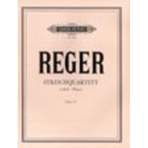 Reger - String Quartet F Sharp Min Op 121 Parts (Set Of Parts) Book