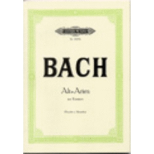 Bach - 15 Contralto Arias From Cantatas (Softcover Book)