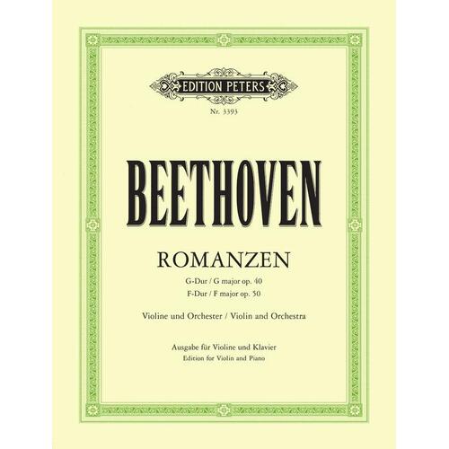 Beethoven - Romances In G Op 40 And F Op 50 Violin/Piano (Softcover Book)