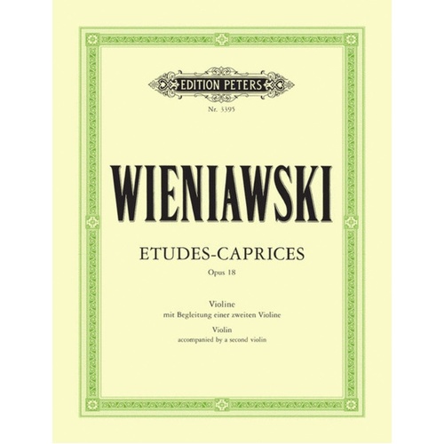 Etudes Caprices 6 Op 18 2Violin (Softcover Book)