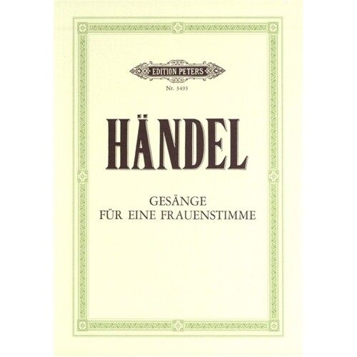 Handel - 30 Arias For Female Voice (Softcover Book)