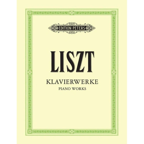 Liszt Piano Works Vol 3 Transcendental Studies Edition Peters