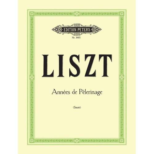Annees De Pelerinage Selections (Softcover Book)
