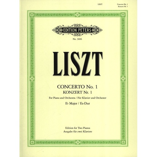 Liszt - Concerto No. 1 in E Flat Major for 2 Pianos 4 Hands, Edition Peters