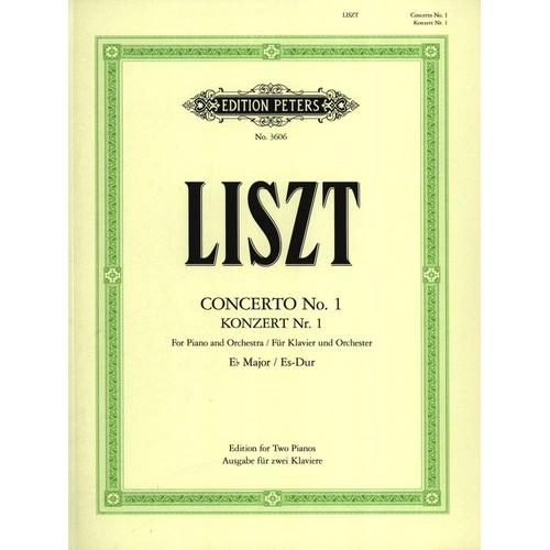 Liszt - Concerto No. 1 in E Flat Major for 2 Pianos 4 Hands, Edition Peters