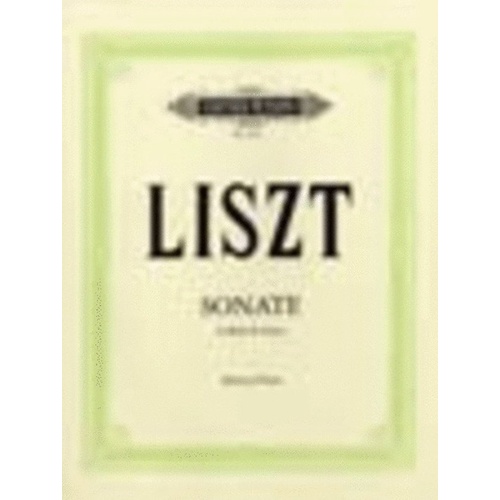 Franz Liszt Piano Sonata in B Minor, Edition Peters, Piano Solo, 1 Page