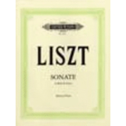 Piano Sonata In B Minor by Franz Liszt, Edition Peters, Piano Solo, 1 Page