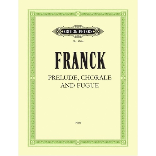 Prelude Chorale And Fugue (Softcover Book)