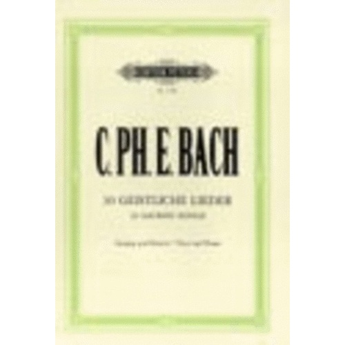 C.P.E. Bach - 30 Sacred Songs for Voice and Piano