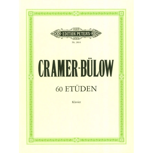 Cramer - 60 Selected Studies for Piano, Edited by Otto Weinreich, Intermediate to Difficult, Edition Peters