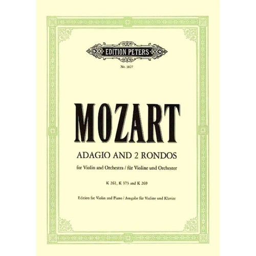Mozart - Adagio K261 & Rondos K269 K373 for Violin and Piano