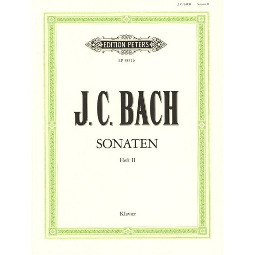 Bach JC - Sonatas Op 5 Nos 3, 4, 6; Op 17 Nos 3, 6 for Piano Solo