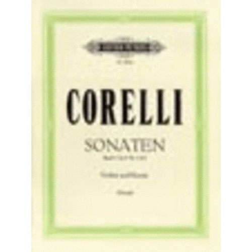 Corelli - 6 Sonatas Vol 1 Op 5 Nos 1, 4, 8 for Violin/Piano by Edition Peters