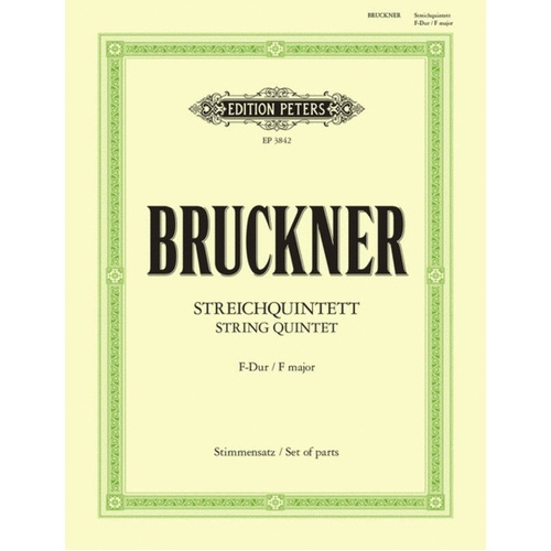 String Quintet F (Music Score/Parts) Book