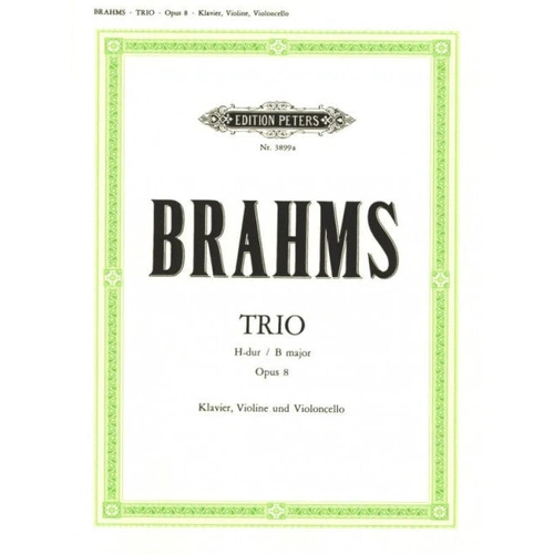 Brahms - Piano Trio #1 in B Op8 - Piano Trio Peters EP3899A Sheet Music
