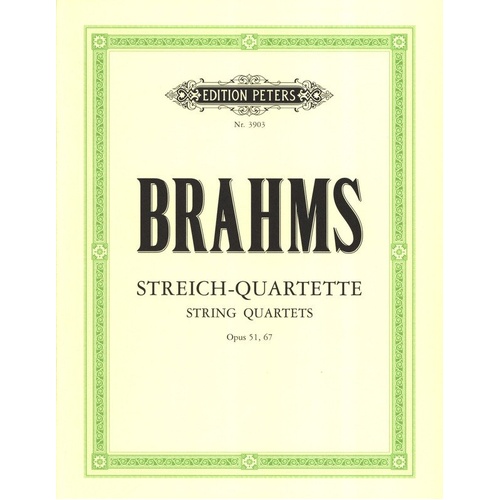 Brahms: Complete String Quartets - Edition Peters