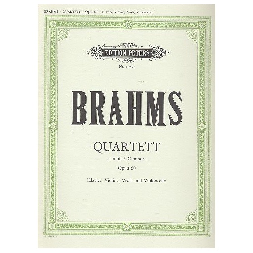 Brahms Piano Quartet in C minor Op. 60 for Violin, Viola, Cello and Piano