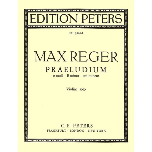 Praeludium E Min Violin Piano (Softcover Book)