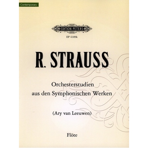 Orchestral Studies for Flute by Richard Strauss, Edition Peters, 1 Page