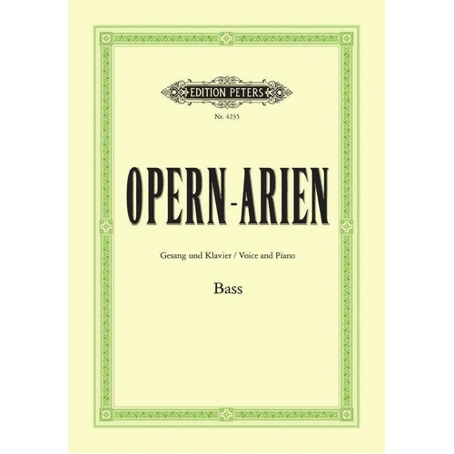 Opera Arias for Bass by Edition Peters