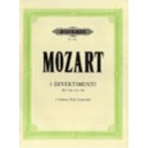 Divertimenti 3 K136-138 2Violin Viola Vc Parts (Music Score/Parts) Book