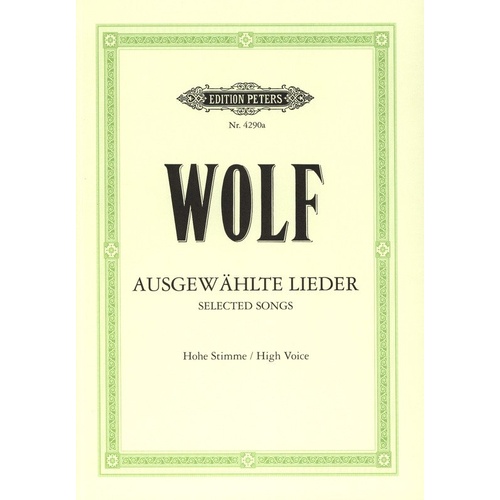 Wolf - 51 Selected Songs High Voice GER/ENG Edition by Gerhardt