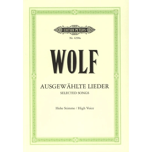 WOLF - 51 Selected Songs High Voice Ger/Eng Ed Gerhardt Vocal Score
