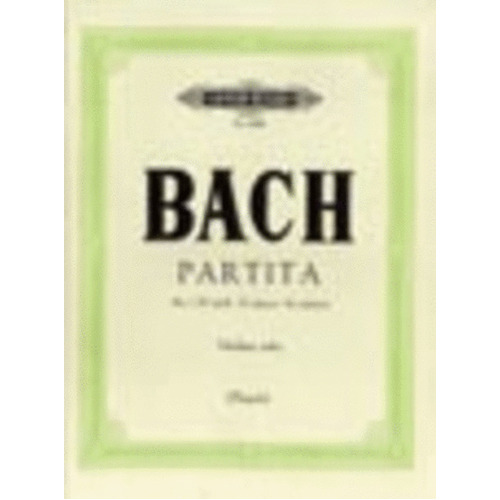 Js Bach - Partita No 1 B Minor Bwv 1002 Violin (Softcover Book)