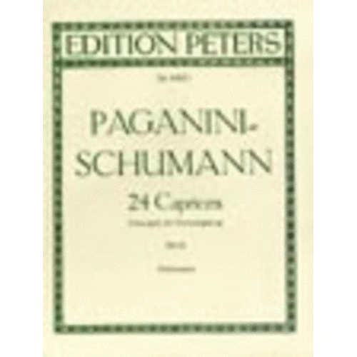 Paganini 24 Caprices Vol. 2 Violin Piano Accompaniment by Robert Schumann