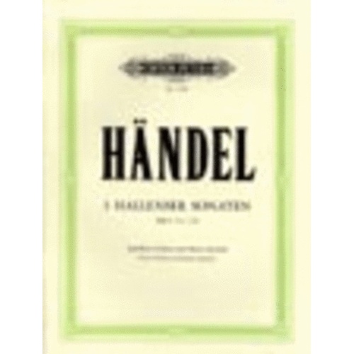 Halle Sonatas Flute/Piano Vc Ad Lib (Softcover Book)