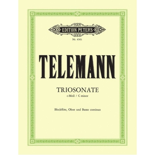 Telemann - Trio Sonata in C Minor for Flute, Violin, and Piano