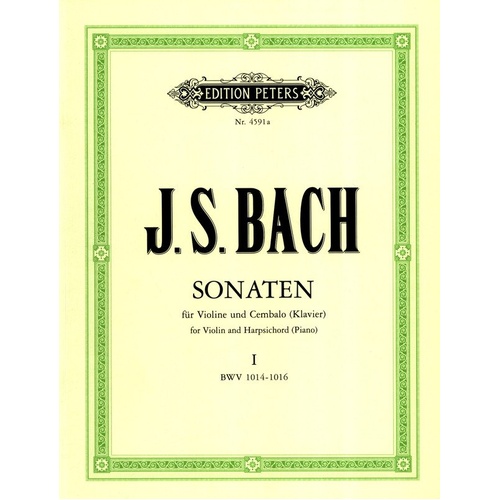 Bach - 6 Sonatas Vol 1 BWV 1014-1016 for Violin and Piano
