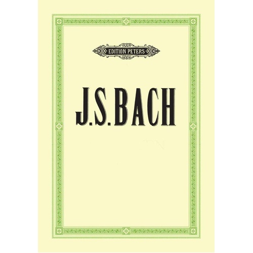 Bach - Sonatas Vol 3 BWV 1021, 1023, 1024 for Violin and Piano, Edition Peters