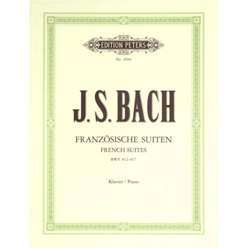 Bach - French Suites Bwv 812-817 Urtext (Softcover Book)