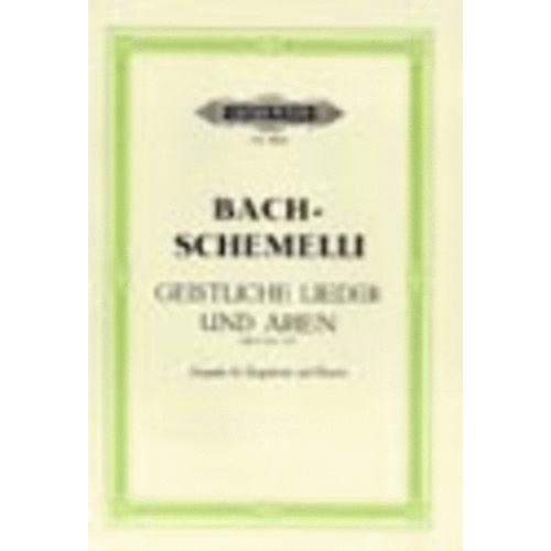 Geistliche Lieder Und Arien Ed Schemelli (Softcover Book)