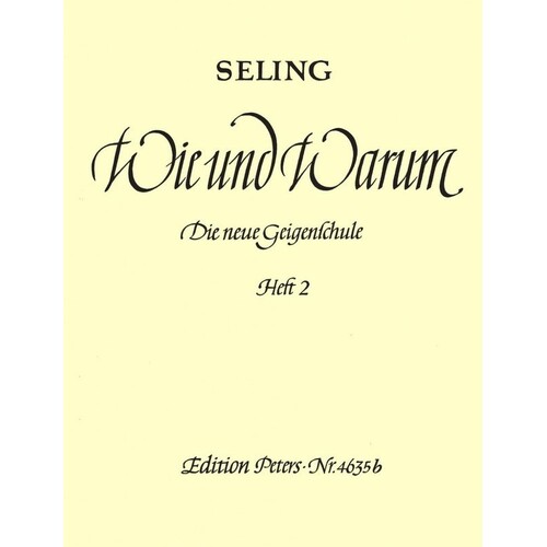 Seling - Wie And Warum Vol 2 Violin (German) (Softcover Book)