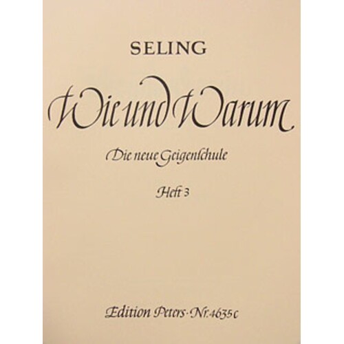 Seling - Wie And Warum Vol 3 Violin (German) (Softcover Book)