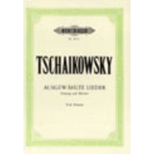 Tchaikovsky - 20 Selected Songs Low Voice Ger/Rus (Softcover Book)