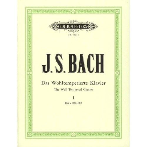Bach - 48 Preludes and Fugues Vol 1 Urtext Edition Peters Piano Solo
