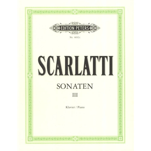 Scarlatti: 150 Sonatas Vol 3 for Piano, Edited by Keller & Weismann