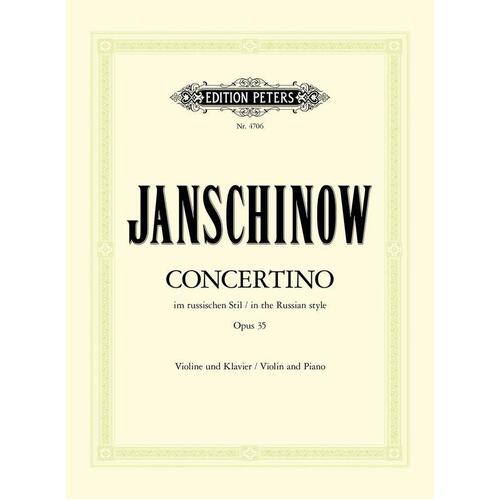 Concertino In Russian Style Op 35 Violin/Piano (Softcover Book)