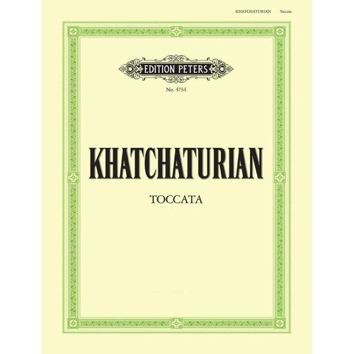 Khatchaturian Toccata for Solo Piano, Edition Peters, 1 Page