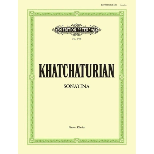 Khachaturian Sonatina in C for Solo Piano, Edition Peters, 1959