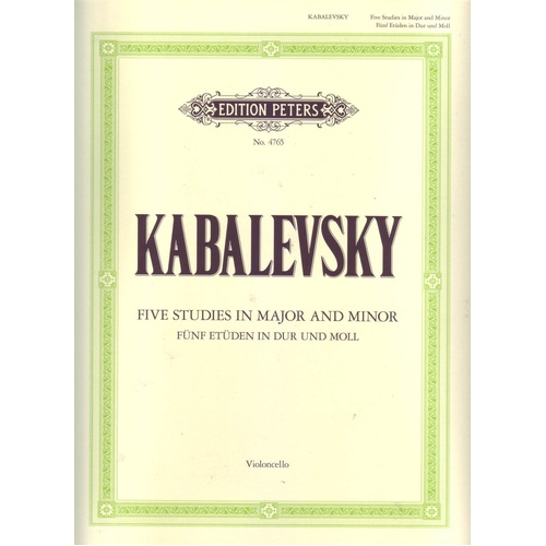 Kabalevsky - 5 Studies Op. 67 for Cello Solo